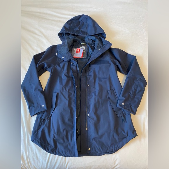 Helly Hansen Raincoat - Size Small Navy - Picture 2 of 14